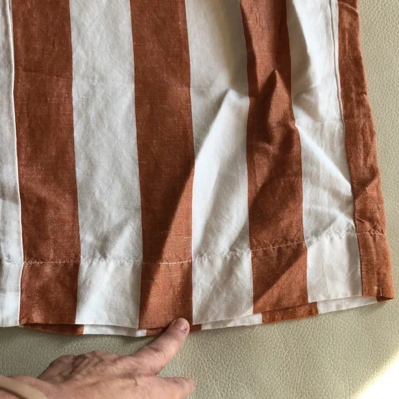 Madewell caramel/white striped culottes - Picture 10 of 11